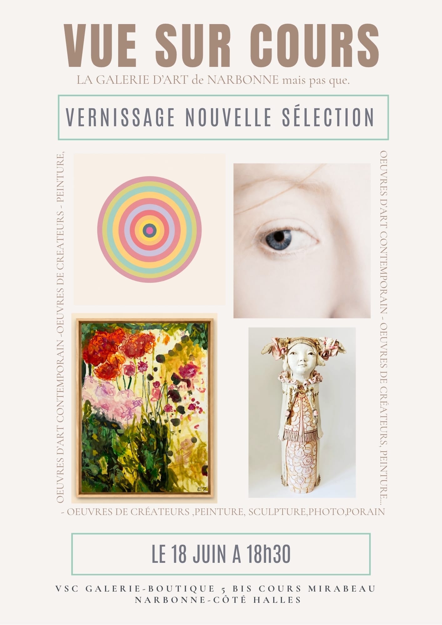 Vue sur Cours vernissage 18 juin 2026